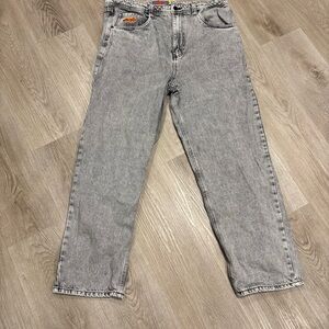 Empyre Jeans Mens 36 Black Relaxed Baggy Skater Relaxed Grunge Y2K Graffiti